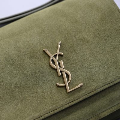 Saint Laurent Small Niki Suede Satchel — 4