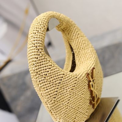 Saint Laurent Icare Hobo in Raffia — 3