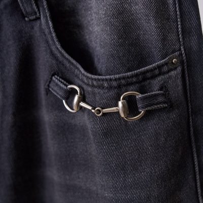 Gucci Horsebit-detail jeans — 7
