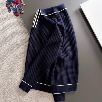 LV long-sleeve knit polo sweater — 7