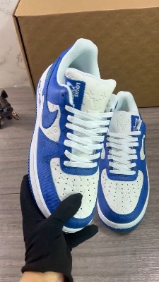 Louis Vuitton x Nike Air Force 1 Low 'White Team Royal' sneakers — 5