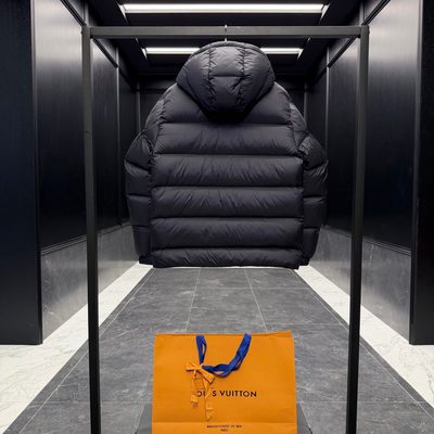Louis Vuitton Monogram Down Blouson in black — 9