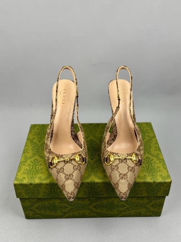 Gucci Horsebit Slingback Pumps — 3