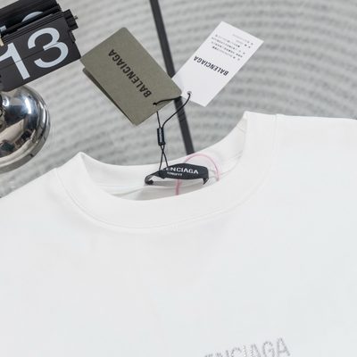 Balenciaga cotton jersey T-shirt with a center logo print — 6