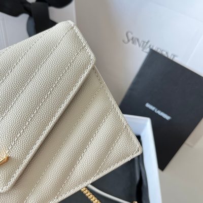 Saint Laurent Classic Cassandre Chain Wallet — 6