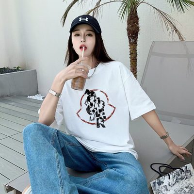 Moncler printed short-sleeved cotton t-shirt — 10