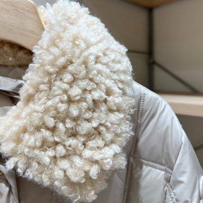 Moncler Cygnes Belted Short Down Jacket — 6