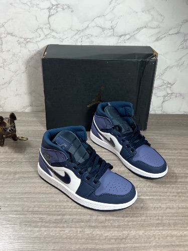 Nike Air Jordan 1 Mid Obsidian Sanded Purple sneakers — 4
