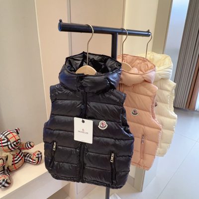 Moncler Enfant Ania Hooded Down Gilet — 7