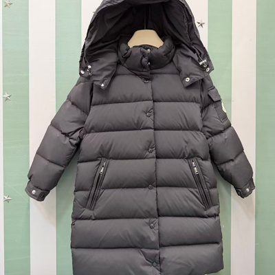 Moncler long-sleeved, black quilted down puffer coat — 3