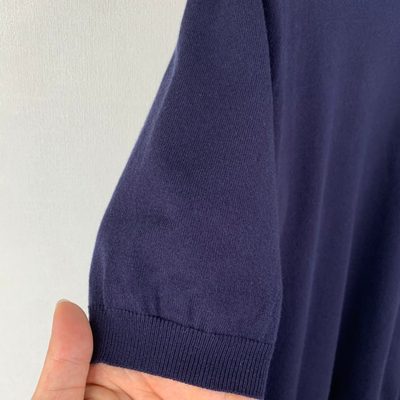 Prada navy blue silk crew-neck — 7