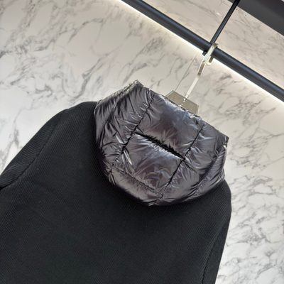 Moncler Logo-Appliquéd Wool-Trimmed Quilted Shell Hooded Down Jacket — 9