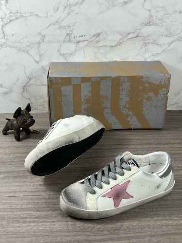 Golden Goose Super-Star white leather sneakers
