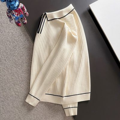 LV long-sleeve knit polo sweater — 7