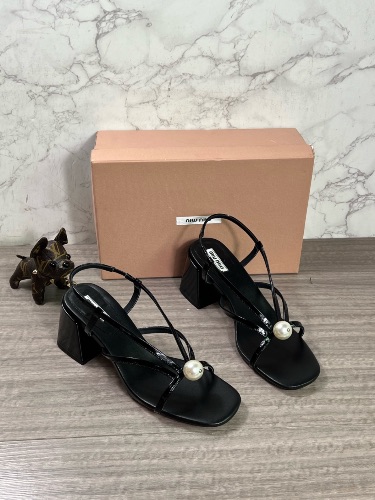 Miu Miu patent leather sandals