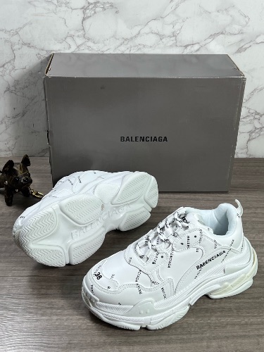 Balenciaga Triple S Allover Logo leather sneakers — 4