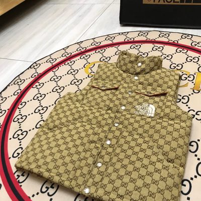 Gucci x The North Face GG Canvas Down Puffer Vest — 4