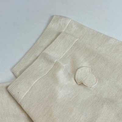 Moncler off-white knitted short-sleeve top — 7