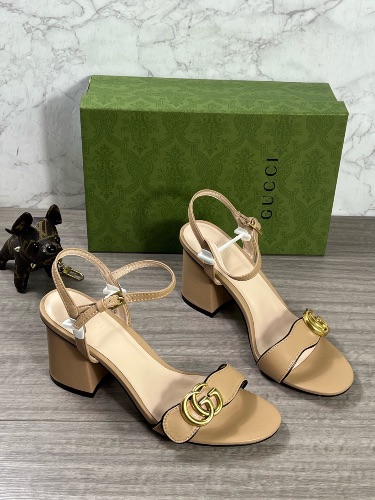 Gucci Marmont leather block-heel sandals