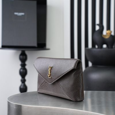 Saint Laurent Cassandre Large Envelope Pouch — 3