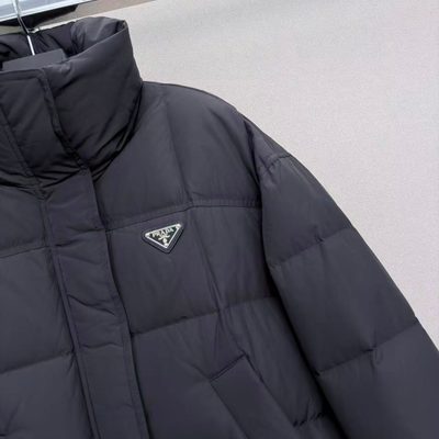 Prada Re-Nylon cropped down puffer jacket — 5