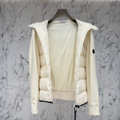 Moncler Padded Waffle-Knit Hoodie — 5