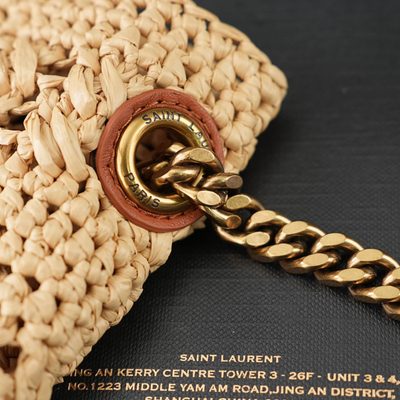 Saint Laurent Icare Medium in Raffia — 8