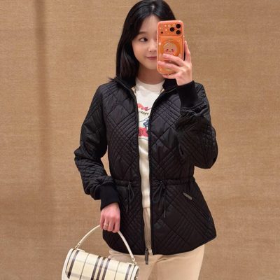 Burberry Micro Check-Stitch Nylon Wakerley Jacket — 5