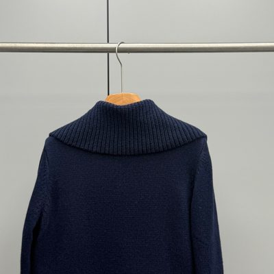 Moncler Wool & Cashmere Blend Padded Zip-Up Cardigan — 8