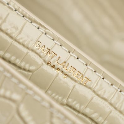 Saint Laurent Sunset Medium in Crocodile-Embossed Leather — 12