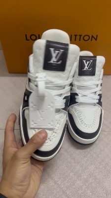 Louis Vuitton LV Trainer black and white sneakers — 5