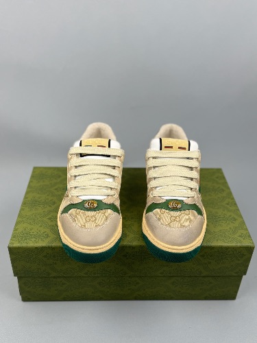 Gucci Screener GG canvas and leather sneakers — 3