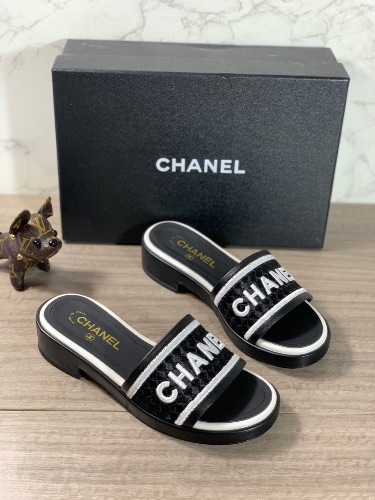 Chanel Lambskin Embroidered CC Mule Sandals — 4