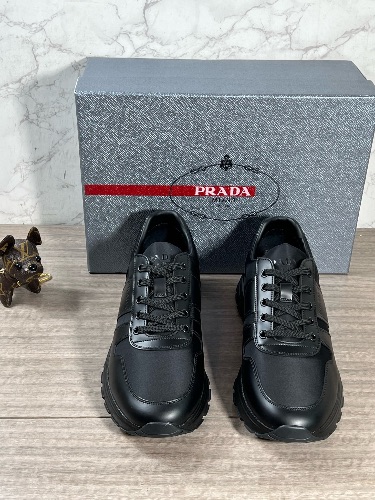 Prada Prax 01 Black leather sneakers — 3