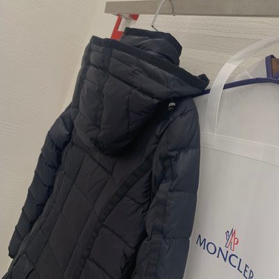 Moncler Hermine Long Parka / Down Coat — 7