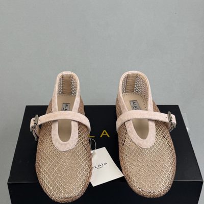ALAÏA Ballet Flats in Fishnet — 3