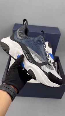 Dior B22 sneakers in a blue grey colorway — 5