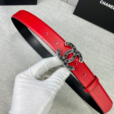 Chanel calfskin leather belt — 6
