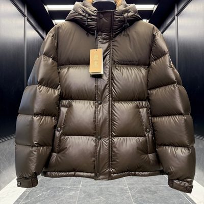 Burberry shiny shell hooded puffer jackets — 5