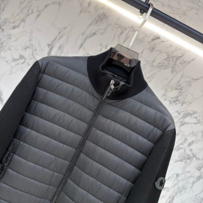 Moncler men's hybrid or padded zip-up cardigan — 8