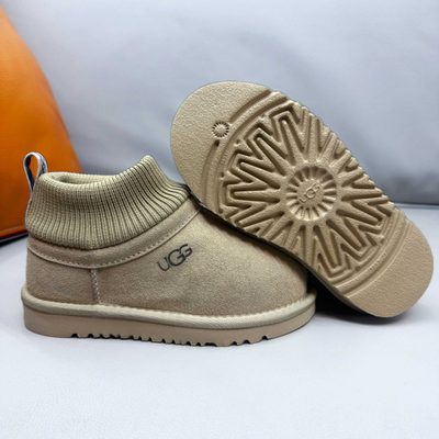 UGG Kids' Stretch-Cuff Suede Snug Boots — 4