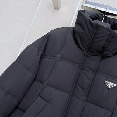 Prada Re-Nylon cropped down puffer jacket — 3