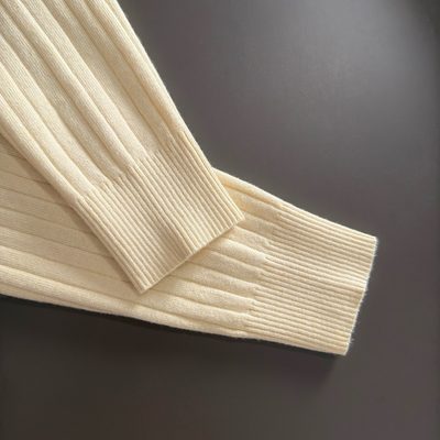 Burberry long-sleeved cable-knit polo sweater — 3