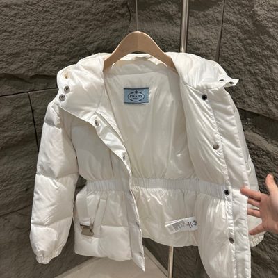 Prada Re-Nylon Down Puffer Jackets with Belt Bag — 9