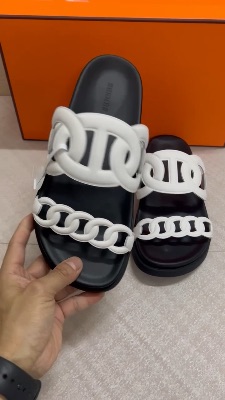 Hermès Extra sandals in white nappa leather — 5