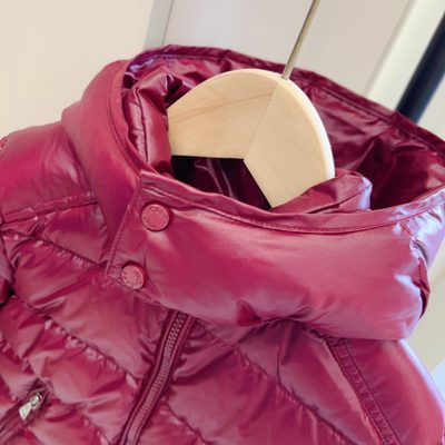 Moncler Enfant Maya Hooded Short Down Jacket — 3