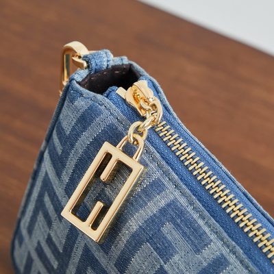 Fendi Baguette Denim Pouch (T) — 5