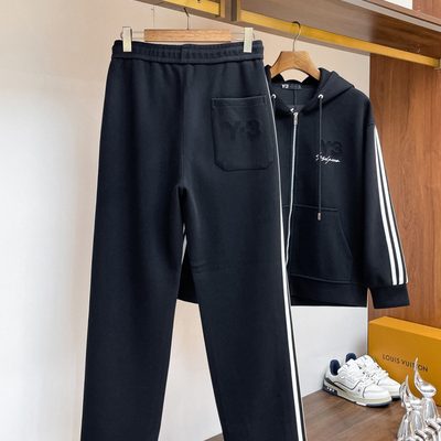 Y-3 by Yohji Yamamoto x Adidas full-zip hoodie and matching sweatpants set — 17