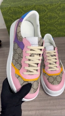 Gucci Women's GG Sneaker Beige Multi Monogram shoes — 5