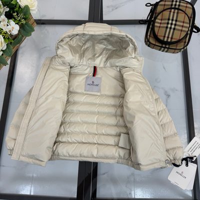 Moncler Enfant Donvar Down Hooded Short Puffer Jacket — 6
